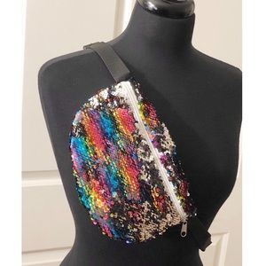 Sequin Fanny Pack Plus Size 1X NWOT multicolored